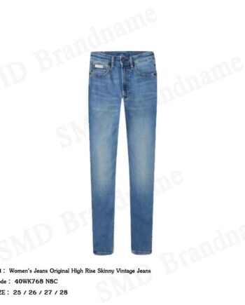 Calvin Klein กางเกงยีนส์ รุ่น Women's Jeans Original High Rise Skinny Vintage Jeans Code: 40WK768 N8C