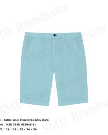 PS Paul Smith กางเกงขาสั้นผู้ชาย รุ่น Cotton-Linen Broad Stripe Zebra Shorts Code: M2R 035R M22049 41