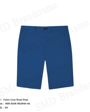 PS Paul Smith กางเกงขาสั้นผู้ชาย รุ่น Cotton-Linen Broad Stripe Zebra Shorts Code: M2R 035R M22049 46