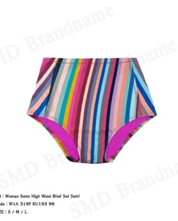 PS Paul Smith กางเกงว่ายน้ำผู้หญิง รุ่น Woman Swim High Waist Brief Swl Swirl Code: W1A 319F KU193 90
