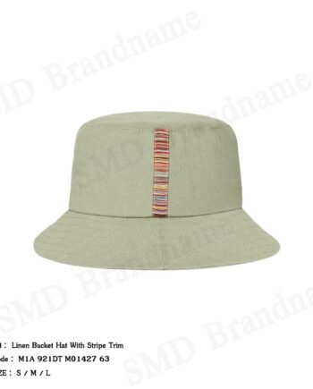 Paul Smith หมวกบัคเก็ต รุ่น Linen Bucket Hat With Stripe Trim Code: M1A 921DT M01427 63
