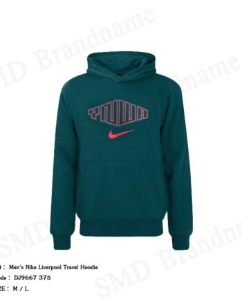 Nike เสื้อสเวตเตอร์ผู้ชาย รุ่น Men's Nike Liverpool Travel Hoodie Code: DJ9667 375