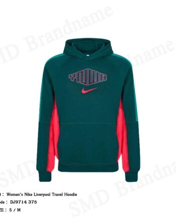 Nike เสื้อสเวตเตอร์ผู้หญิง รุ่น Women's Nike Liverpool Travel Hoodie Code: DJ9714 375