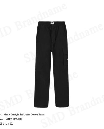 Calvin Klein Jeans กางเกงขายาว รุ่น Men's Straight Fit Utility Cotton Pants Code: J325125 BEH