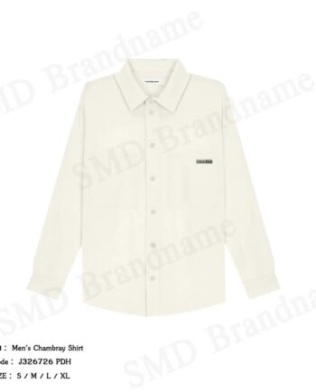 Calvin Klein Jeans เสื้อเชิ้ตแขนยาวผู้ชาย รุ่น Men's Chambray Shirt Code: J326726 PDH