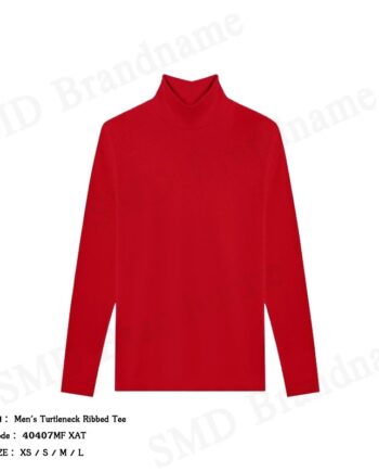 Calvin Klein เสื้อยืดแขนยาวผู้ชาย รุ่น Men's Turtleneck Ribbed Tee Code: 40407MF XAT
