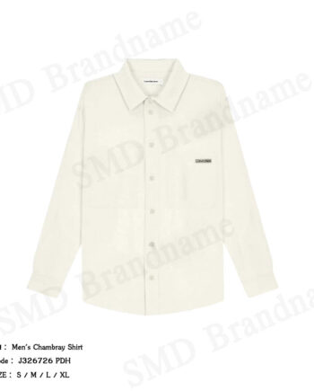 Calvin Klein Jeans เสื้อเชิ้ตแขนยาวผู้ชาย รุ่น Men's Chambray Shirt Code: J326726 PDH