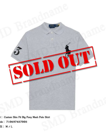 Polo Ralph Lauren เสื้อโปโลผู้ชาย รุ่น Custom Slim Fit Big Pony Mesh Polo Shirt Code: 710697457005