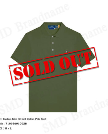 Polo Ralph Lauren เสื้อโปโลผู้ชาย รุ่น Custom Slim Fit Soft Cotton Polo Shirt Code: 710936910028