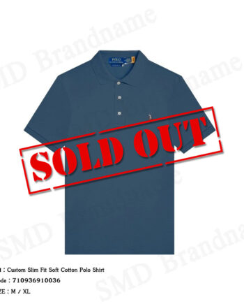 Polo Ralph Lauren เสื้อโปโลผู้ชาย รุ่น Custom Slim Fit Soft Cotton Polo Shirt Code: 710936910036