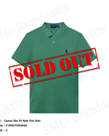 Polo Ralph Lauren เสื้อโปโลผู้ชาย รุ่น Custom Slim Fit Mesh Polo Shirt Code: 710937293044