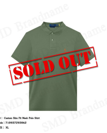 Polo Ralph Lauren เสื้อโปโลผู้ชาย รุ่น Custom Slim Fit Mesh Polo Shirt Code: 710937293062
