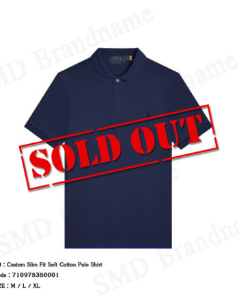Polo Ralph Lauren เสื้อโปโลผู้ชาย รุ่น Custom Slim Fit Soft Cotton Polo Shirt Code: 710975350001