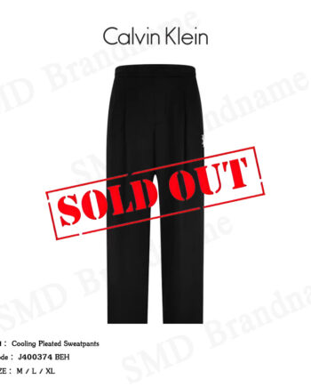 Calvin Klein Jeans กางเกงขายาวผู้ชาย รุ่น Cooling Pleated Sweatpants Code: J400374 BEH