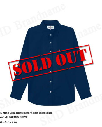 John Henry เสื้อเชิ้ตแขนยาวผู้ชาย รุ่น Men's Long Sleeves Slim Fit Shirt (Royal Blue) Code: JH F424MSLSM29