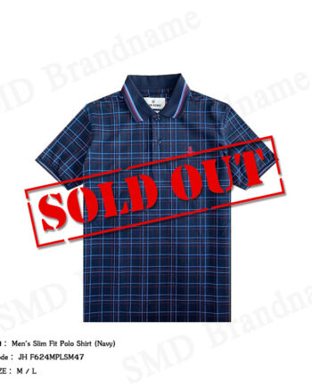 John Henry เสื้อโปโลผู้ชาย รุ่น Men's Slim Fit Polo Shirt (Navy) Code: JH F624MPLSM47