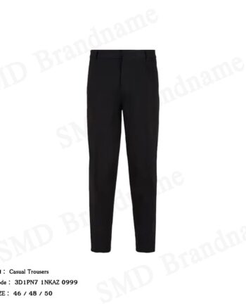 Emporio Armani กางเกงขายาวผู้ชาย รุ่น Casual Trousers Code: 3D1PN7 1NKAZ 0999