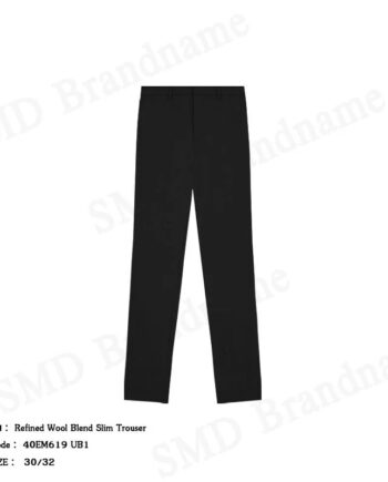 Calvin Klein กางเกงสแล็คผู้ชาย รุ่น Refined Wool Blend Slim Trouser Code: 40EM619 UB1