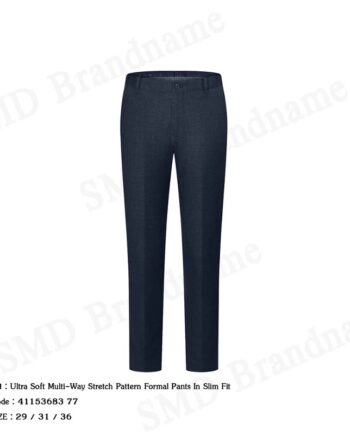 G2000 กางเกงสแล็คผู้ชาย ขายาว ทำงาน รุ่น Ultra Soft Multi-Way Stretch Pattern Formal Pants In Slim Fit Code: 4115368377