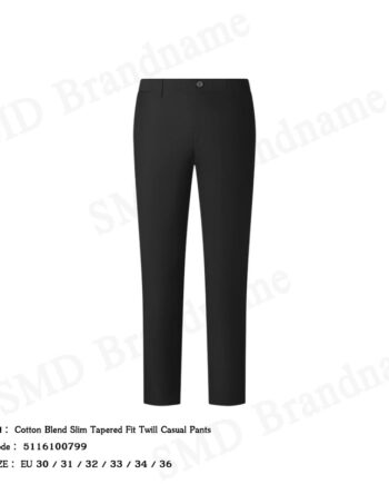 G2000 กางเกงสแล็คผู้ชาย ขายาว ทำงาน รุ่น Cotton Blend Slim Tapered Fit Twill Casual Pants Code: 5116100799