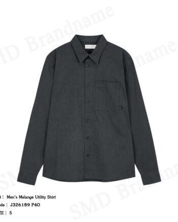 Calvin Klein Jeans เสื้อเชิ้ตแขนยาวผู้ชาย รุ่น Men's Melange Utility Shirt Code: J326189 P4O