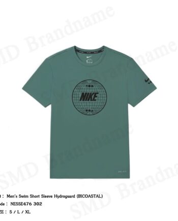 Nike เสื้อยืดคอกลมผู้ชาย รุ่น Men's Swim Short Sleeve Hydroguard (BICOASTAL) Code: NESSE476 302