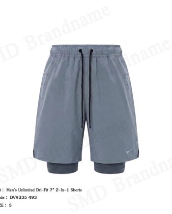 Nike กางเกงขาสั้นผู้ชาย รุ่น Men's Unlimited Dri-Fit 7" 2-In-1 Shorts Code: DV9335 493