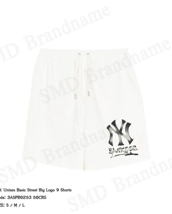 MLB กางเกงขาสั้น รุ่น Unisex Basic Street Big Logo 9 Shorts Code: 3ASPB0253 50CRS