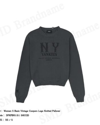MLB เสื้อสเวตเตอร์ผู้หญิง รุ่น Women S Basic Vintage Coopers Logo Knitted Pullover Code: 3FKPB0151 50CGD