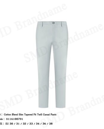 G2000 กางเกงสแล็คผู้ชาย ขายาว ทำงาน รุ่น Cotton Blend Slim Tapered Fit Twill Casual Pants Code: 5116100791