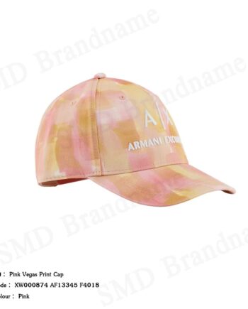 Armani Exchange หมวกแก็ป รุ่น Pink Vegas Print Cap Code: XW000874 AF13345 F4018