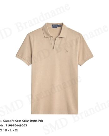 Polo Ralph Lauren เสื้อโปโลผู้ชาย รุ่น Classic Fit Open Collar Stretch Polo Code: 710970649003