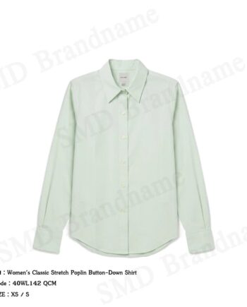 Calvin Klein Jeans เสื้อเชิ้ตแขนยาวผู้หญิง รุ่น Women's Classic Stretch Poplin Button-Down Shirt Code: 40WL142 QCM