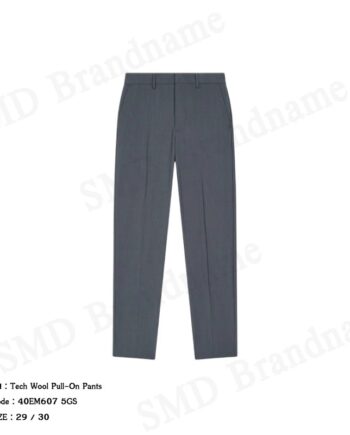 Calvin Klein กางเกงขายาวผู้ชาย รุ่น Tech Wool Pull-On Pants Code: 40EM607 5GS