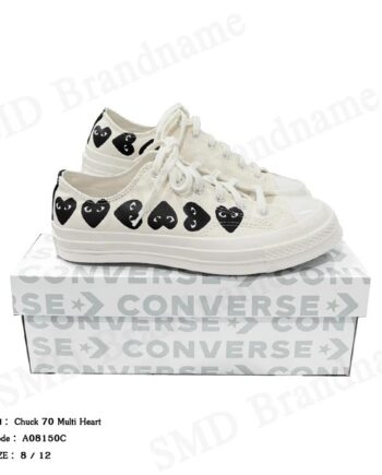Play Comme des Garçons x Converse รองเท้าผ้าใบ รุ่น Chuck 70 Multi Heart Code: A08150C
