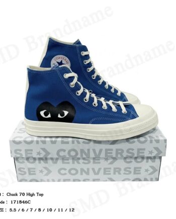 Play Comme des Garçons x Converse รองเท้าผ้าใบ รุ่น Chuck 70 High Top Code: 171846C