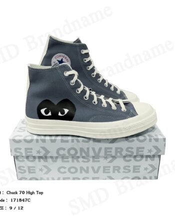Play Comme des Garçons x Converse รองเท้าผ้าใบ รุ่น Chuck 70 High Top Code: 171847C
