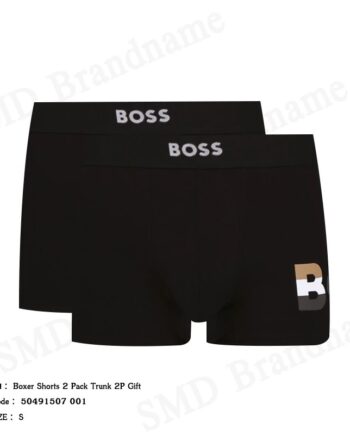 Hugo Boss กางเกงชั้นในผู้ชาย รุ่น Boxer Shorts 2 Pack Trunk 2P Gift Code: 50491507 001