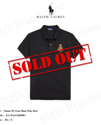 Polo Ralph Lauren เสื้อโปโล รุ่น Classic Fit Crest Mesh Polo Shirt Code: 211916105001