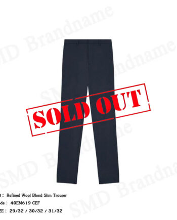 Calvin Klein กางเกงสแล็คผู้ชาย รุ่น Refined Wool Blend Slim Trouser Code: 40EM619 CEF