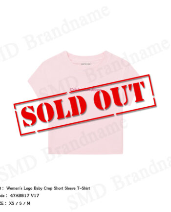 Calvin Klein Jeans เสื้อครอปผู้หญิง รุ่น Women's Logo Baby Crop Short Sleeve T-Shirt Code: 47AB817 V17