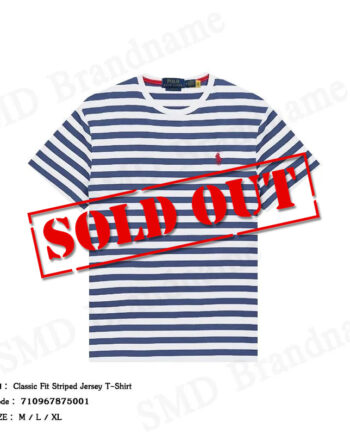 Polo Ralph Lauren เสื้อยืดคอกลมผู้ชาย รุ่น Classic Fit Striped Jersey T-Shirt Code: 710967875001