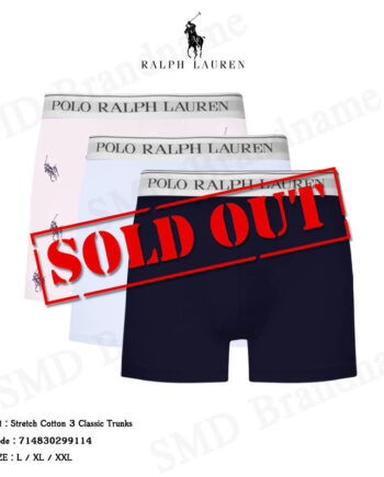 Polo Ralph Lauren กางเกงชั้นใน รุ่น Stretch Cotton 3 Classic Trunks Code: 714830299114