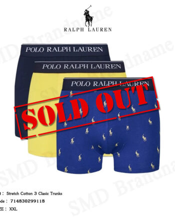 Polo Ralph Lauren กางเกงชั้นใน รุ่น Stretch Cotton 3 Classic Trunks Code: 714830299118