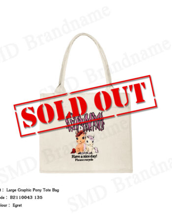 Ganni กระเป๋าถือ รุ่น Large Graphic Pony Tote Bag Code: B2110043 135