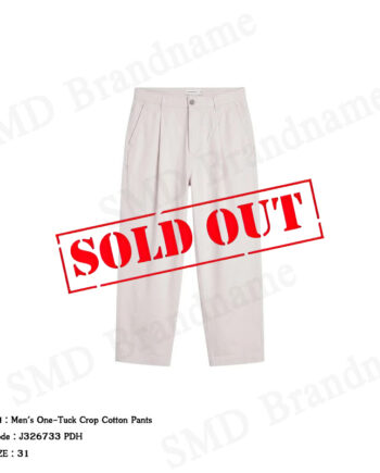 Calvin Klein Jeans กางเกงขายาวผู้ชาย รุ่น Men's One-Tuck Crop Cotton Pants Code: J326733 PDH