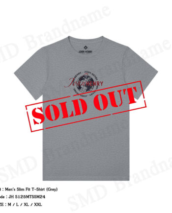 John Henry เสื้อยืดคอกลมผู้ชาย รุ่น Men's Slim Fit T-Shirt (Grey) Code: JH S125MTSSM24