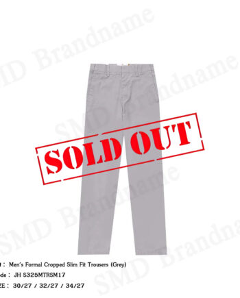 John Henry กางเกงขายาวผู้ชาย รุ่น Men's Formal Cropped Slim Fit Trousers (Grey) Code: JH S325MTRSM17