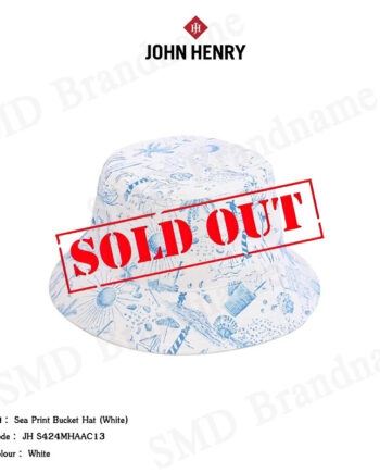 John Henry หมวกบักเก็ต รุ่น Sea Print Bucket Hat (White) Code: JH S424MHAAC13