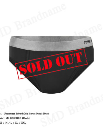 John Henry กางเกงชั้นในผู้ชาย รุ่น Underwear Silver&Gold Series Men's Briefs Code: JU JU2G003 (Black)